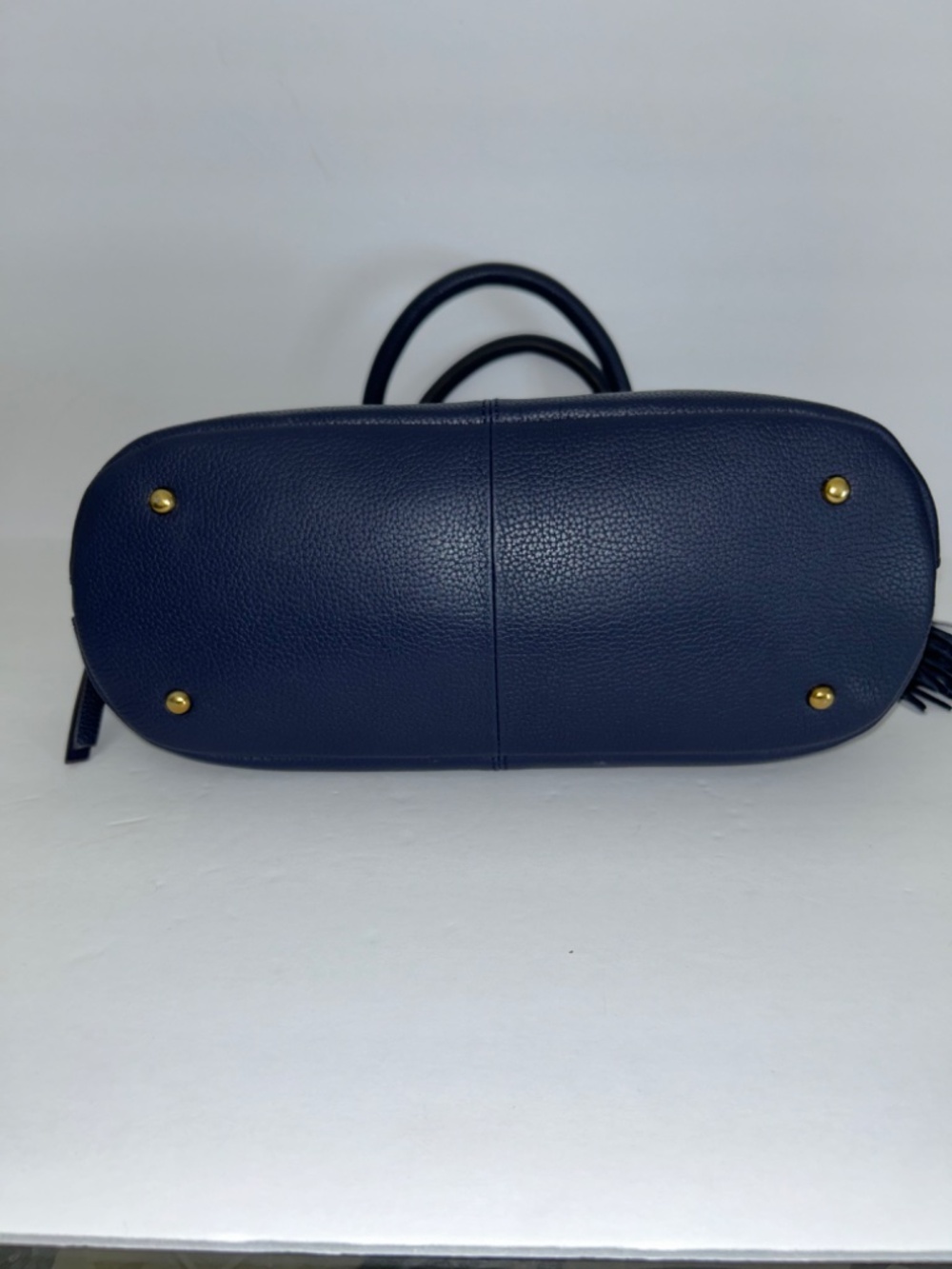 American Leather Co. Meadow Convertible Satchel in Navy Blue - Picture 4 of 8